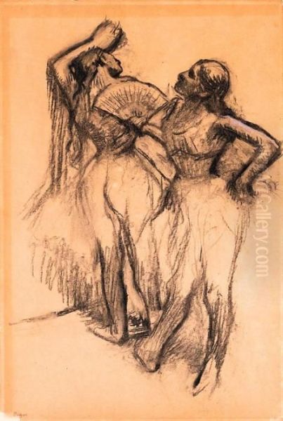 Deux Danseuses
Stamped With Signature 'degas' (lugt 658; Lower Left) Oil Painting by Edgar Degas