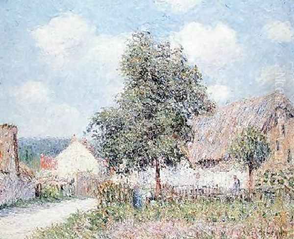 Farmhouse in Vaudreil 1900 Oil Painting by Gustave Loiseau