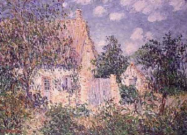 Cottage at St Cyr du Vaudreuil Oil Painting by Gustave Loiseau