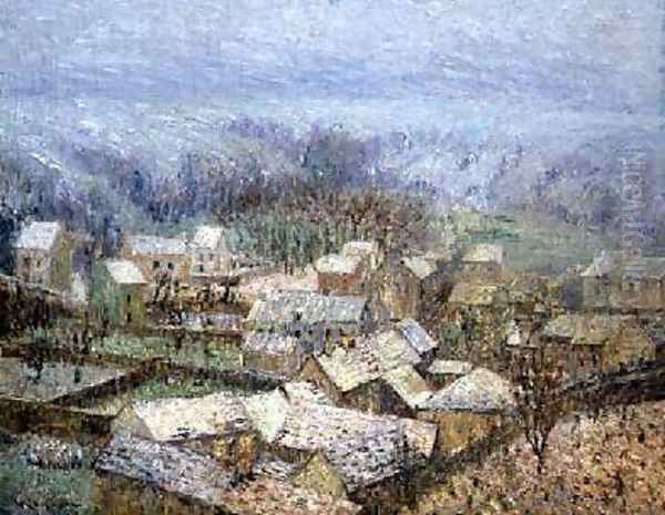 Winter at Pontoise Oil Painting by Gustave Loiseau