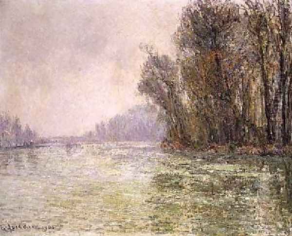 The Oise in Winter 1906 Oil Painting by Gustave Loiseau