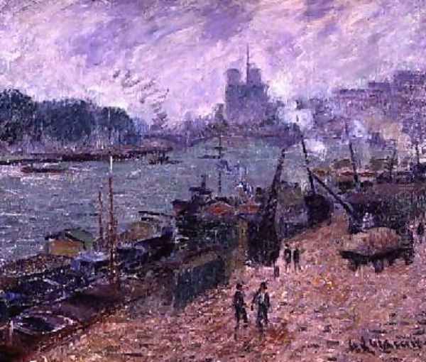 The Henri IV Bridge Oil Painting by Gustave Loiseau