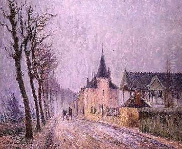 Pothuis Quay Pontoise 1905 Oil Painting by Gustave Loiseau