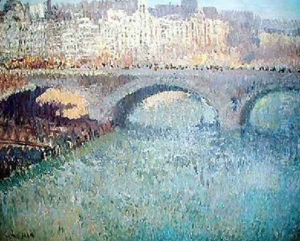 View of the Pont Neuf Oil Painting by Gustave Loiseau