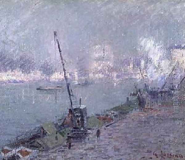 Pont Henri IV Oil Painting by Gustave Loiseau