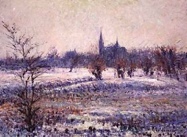 White Frost 1909 2 Oil Painting by Gustave Loiseau