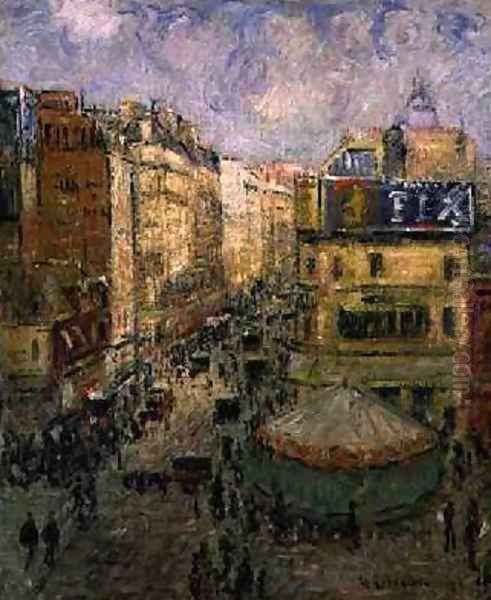 Rue de Clignancourt 1924 Oil Painting by Gustave Loiseau