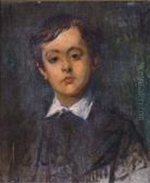 Portrait Du Fils De L'artiste Oil Painting by Alfred Dehodencq