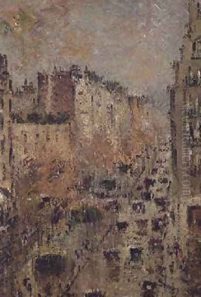 The Boulevard Raspail 1928 Oil Painting by Gustave Loiseau