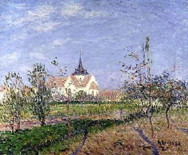 The Church at Vaudreuil 1905 Oil Painting by Gustave Loiseau