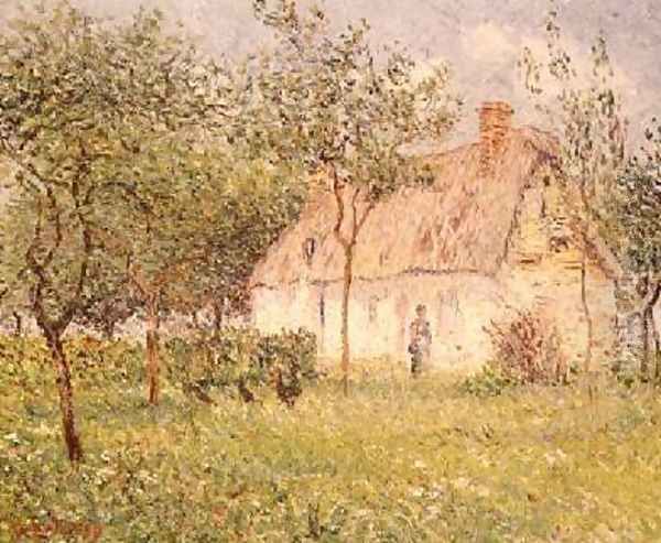 The Thatched Cottage 1895 Oil Painting by Gustave Loiseau