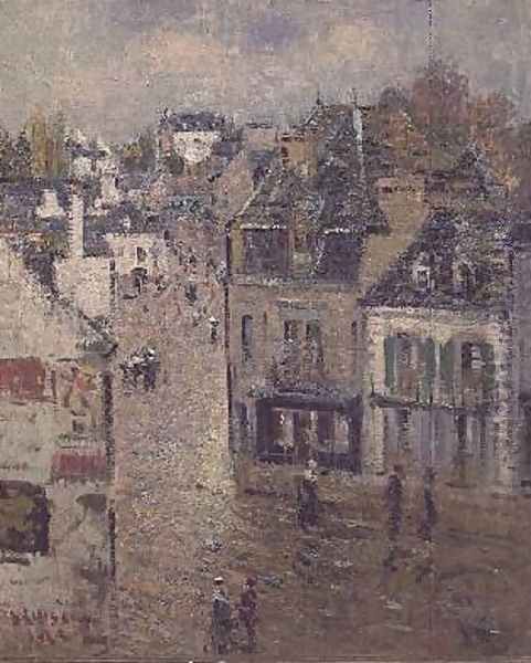 Street in Pont Aven after the Rain Oil Painting by Gustave Loiseau