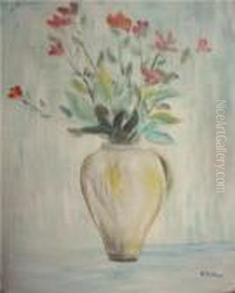 Fiori Nell'anfora Oil Painting by Angelo Del Bon