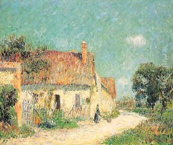 Chaumiere en Normandie Oil Painting by Gustave Loiseau