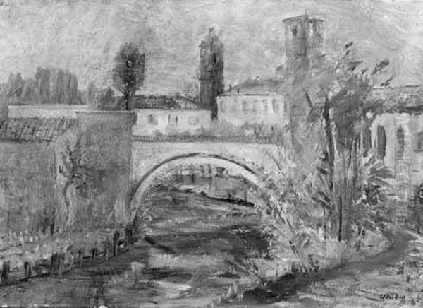 Il Ponte Oil Painting by Angelo Del Bon