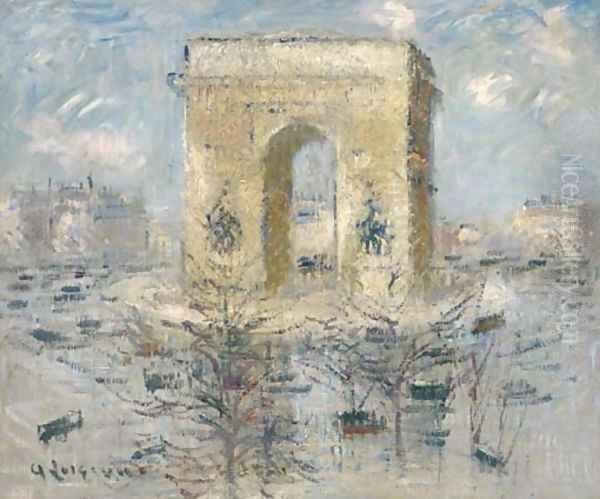 L'Arc de Triomphe Oil Painting by Gustave Loiseau