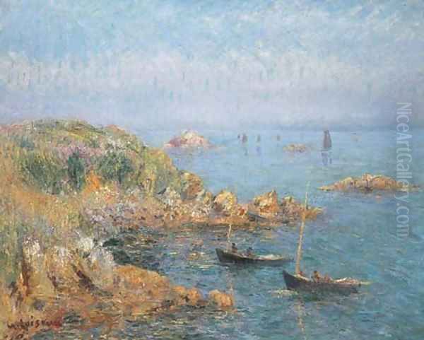 Marine, baie de Douarnenez Oil Painting by Gustave Loiseau