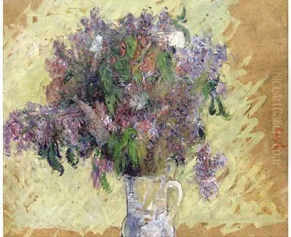 Fleurs melees dans une cruche Oil Painting by Gustave Loiseau