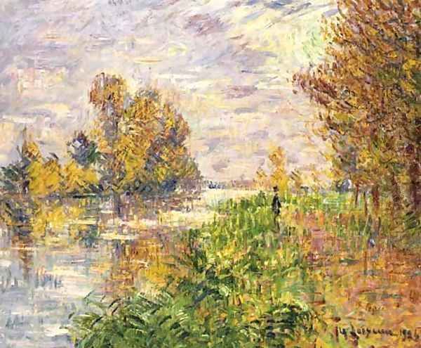 La riviere en Automne Oil Painting by Gustave Loiseau