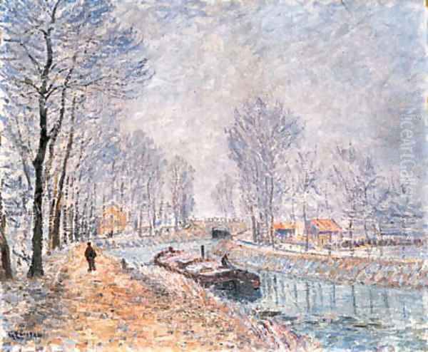 La Seine Pontoise Oil Painting by Gustave Loiseau