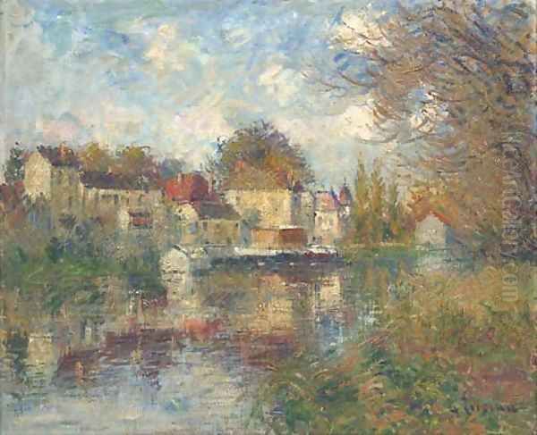 Le Loing à Moret Oil Painting by Gustave Loiseau