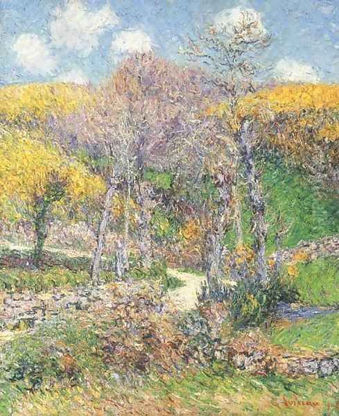 Paysage de Bretagne, Pont-Aven Oil Painting by Gustave Loiseau