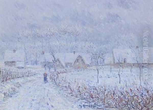 Paysage en hiver Oil Painting by Gustave Loiseau