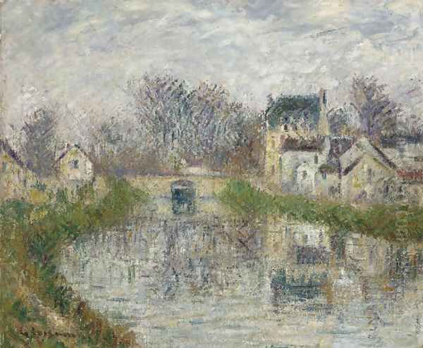 Le canal à Moret Oil Painting by Gustave Loiseau