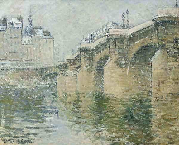 Le Pont Neuf, Paris Oil Painting by Gustave Loiseau