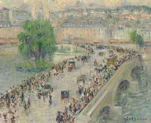 Le Port Corneille, Rouen Oil Painting by Gustave Loiseau