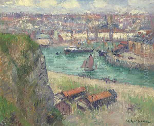 Port de Dieppe Oil Painting by Gustave Loiseau