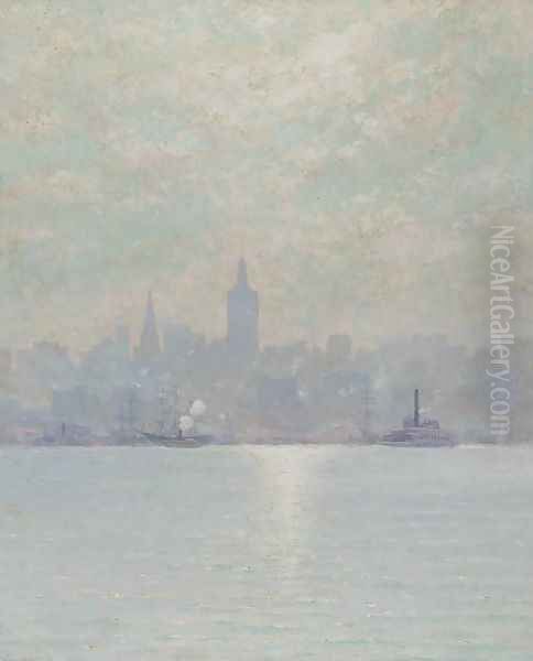 Skyscraper of 1894, New York City Oil Painting by William Lippincott