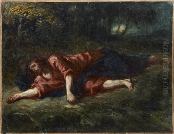 L'agonie Du Christ Au Jardin Des Oliviers Oil Painting by Eugene Delacroix