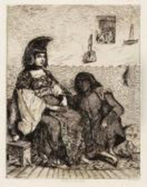 Juived'alger Oil Painting by Eugene Delacroix