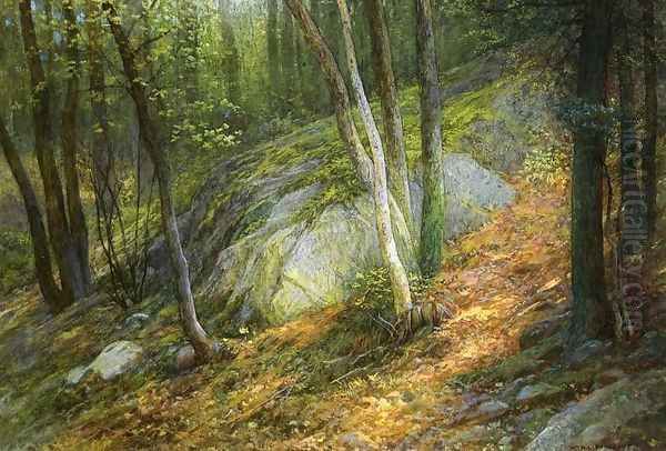 Nature's Pathway Oil Painting by William Lippincott