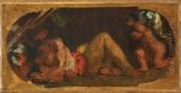 Mars Enchaine Oil Painting by Eugene Delacroix