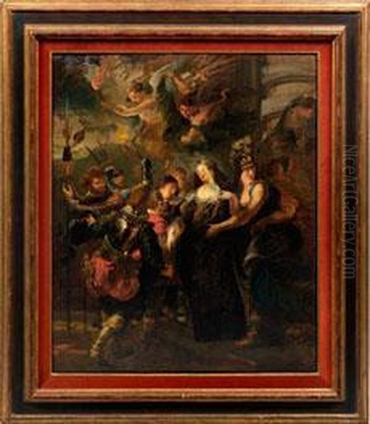 Flucht Der Konigin Maria De Medici Aus Schloss Blois Oil Painting by Eugene Delacroix