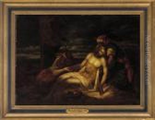 The Descent From The Cross Oil Painting by Eugene Delacroix