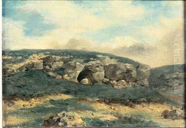 Rochers Oil Painting by Eugene Delacroix