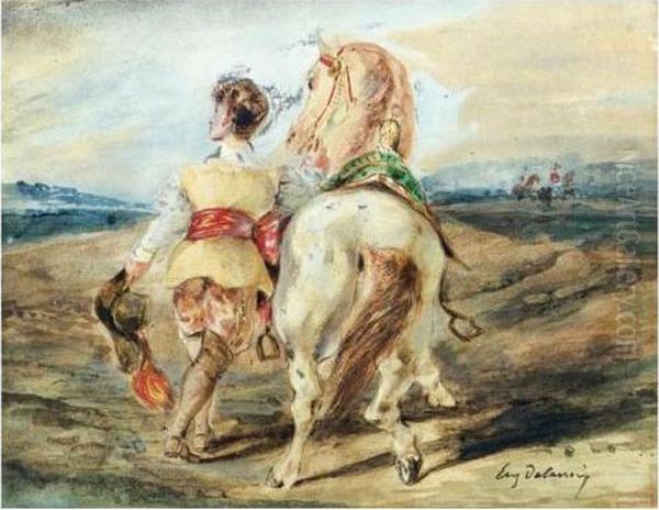 Le Jeune Page Oil Painting by Eugene Delacroix