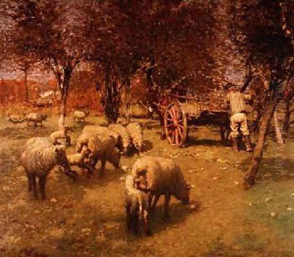 The Month of March Oil Painting by Henry Herbert La Thangue