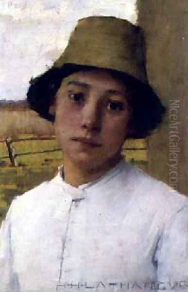 The Young Farmhand Oil Painting by Henry Herbert La Thangue