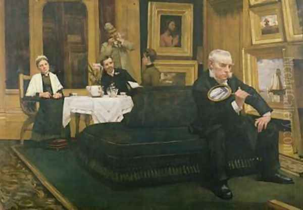 The Connoisseur Oil Painting by Henry Herbert La Thangue