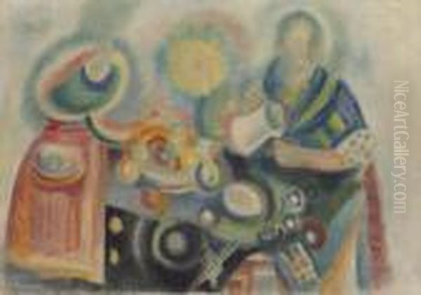 La Verseuse Oil Painting by Robert Delaunay