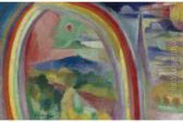 Arc En Ciel Oil Painting by Robert Delaunay