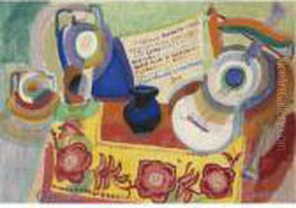 Nature Morte Portugaise Oil Painting by Robert Delaunay