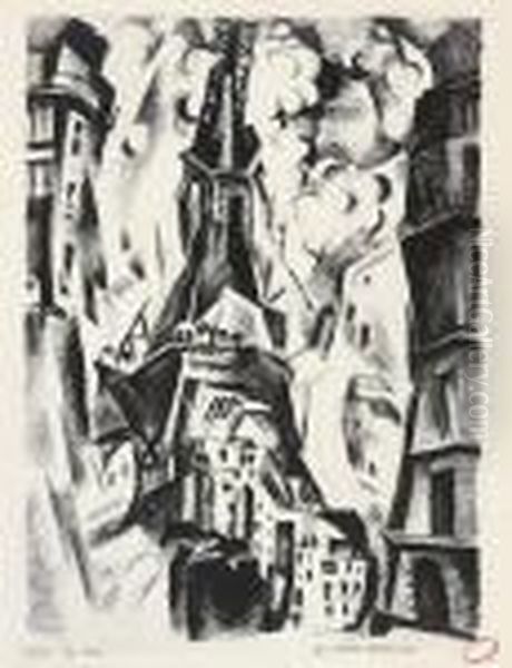 La Tour Oil Painting by Robert Delaunay