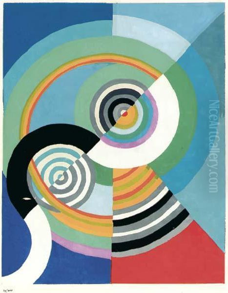 Untitled Oil Painting by Robert Delaunay