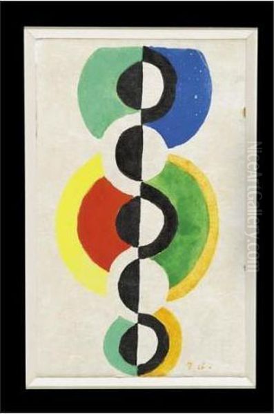 Rythme Oil Painting by Robert Delaunay