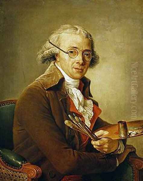 Portrait of Francois Andre Vincent 1746-1816 Oil Painting by Adelaide Labille-Guyard